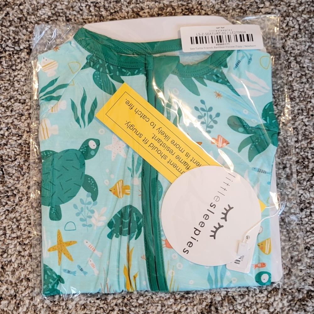NIB - Sea Turtle Friends Zippy, Newborn